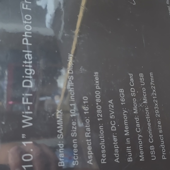 DIGITAL FRAME Photo with 16G Memory Large 10.1" Display Screen NEW - Picture 7 of 7